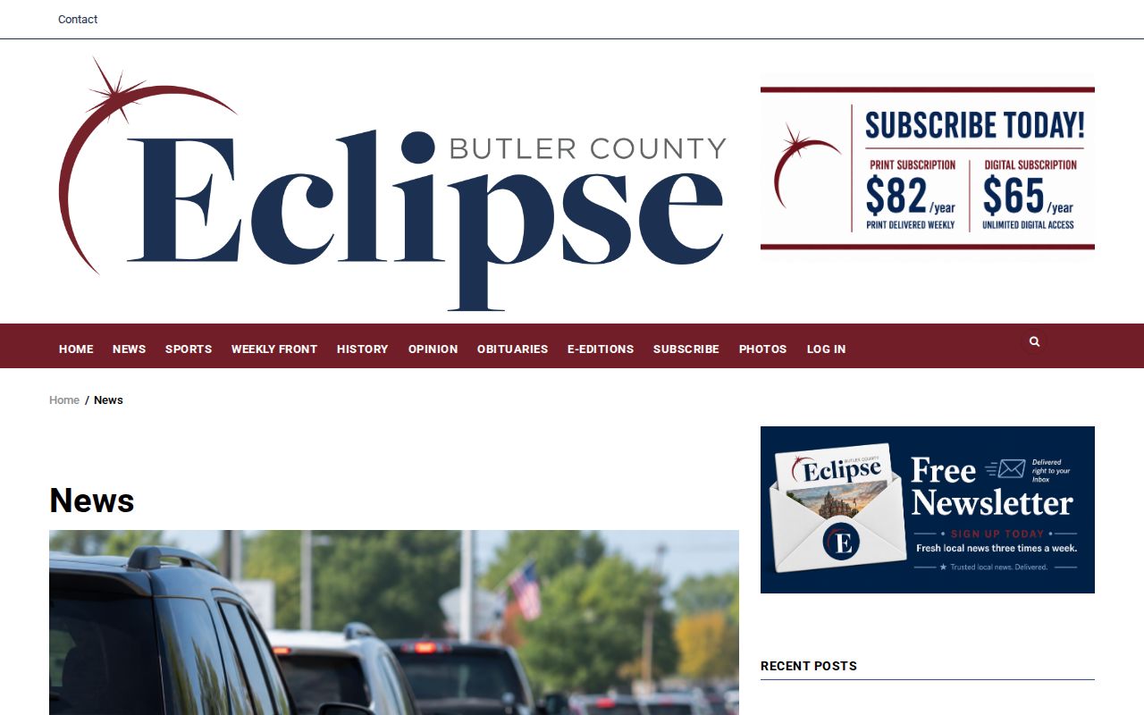 Butler County Eclipse county news page